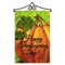 G128 Combo Pack Garden Flag Hanger 14IN & Garden Flag Happy Thanksgiving Pumpkin Green BG 12x18IN Printed 150D Polyester
